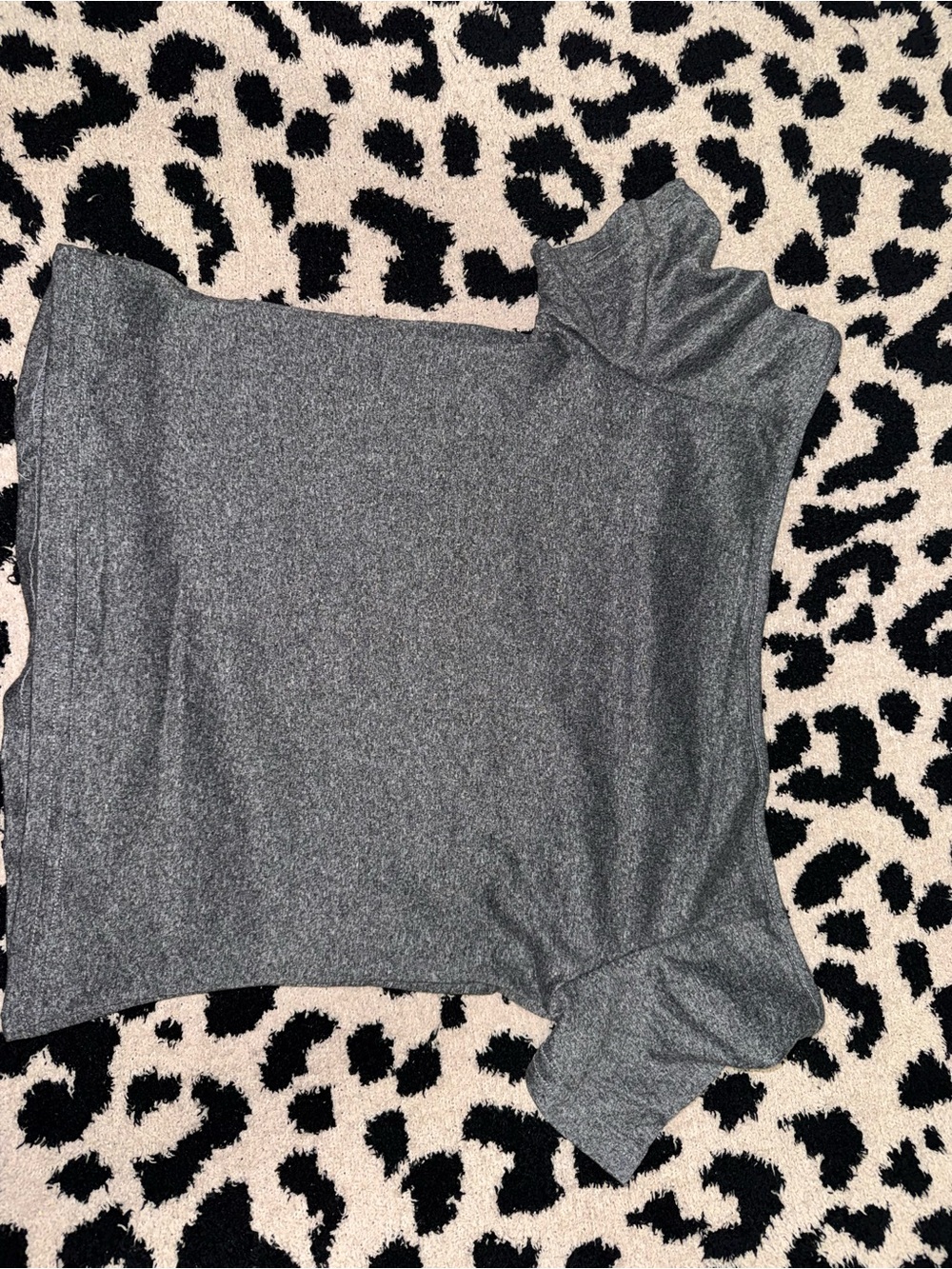 ROMWE Heather Gray Short Sleeve Top